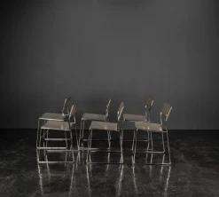 Pamono Minimalist Sultana Dining Chairs from Arrben, Italy, 1970s><noscript><img width=