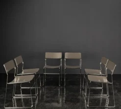 Pamono Minimalist Sultana Dining Chairs from Arrben, Italy, 1970s><noscript><img width=