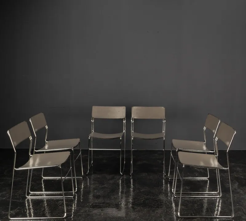 Pamono Minimalist Sultana Dining Chairs from Arrben, Italy, 1970s> Side Chairs & Dining Chairs