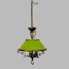 Sale Pamono Ministerial Chandelier in Green Glass and Metal