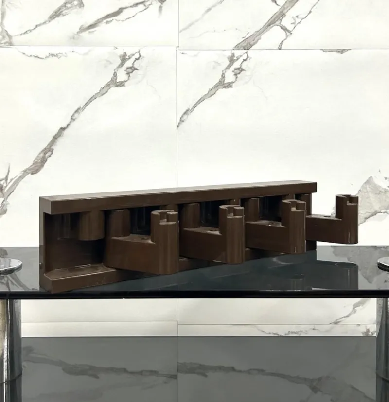 Pamono Minivip Wall-Mounted Coat Rack attributed to Benanti and Brunori for Velca Legnano, 1970> Shelves & Wall Units