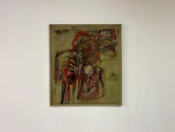 Pamono Mino Ceretti, Abstract Composition, 1950s, Oil on Canvas><noscript><img width=