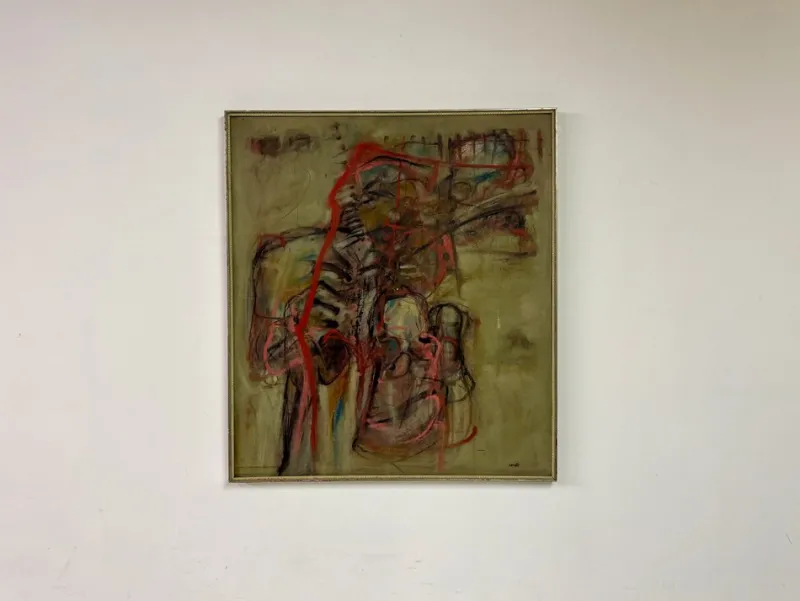 Pamono Mino Ceretti, Abstract Composition, 1950s, Oil on Canvas> Abstraction