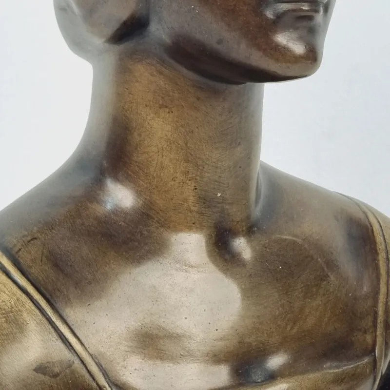 Pamono Mino da Fiesole, Portrait of a Noble Lady, 1800s, Bronze> Sculpture