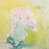 Best Pamono Mino Maccari, Portrait, Drawing, 1960s