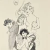 Pamono Mino Maccari, Studies, Artwork on Paper, 1935> Work On Paper