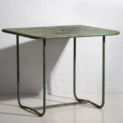 Pamono Mint Green Garden Table, 1920s> Garden Tables
