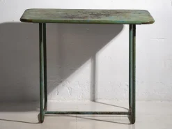Pamono Mint Green Garden Table, 1920s><noscript><img width=