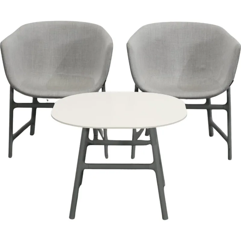 Pamono Minuscule Table and Chairs from Fritz Hansen, Set of 3> Living Room Sets