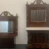 Online Pamono Mirror Console and Fireplace with Brass Inlays and Small Parts, Set of 3