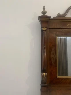 Online Pamono Mirror Console and Fireplace with Brass Inlays and Small Parts, Set of 3