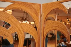 Hot Pamono Mirrored Screen with Bamboo Palm Trees from Vivai Del Sud, 1970