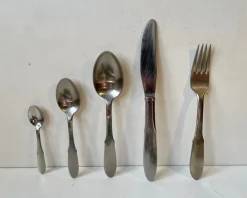 Outlet Pamono Mitra Stainless Cutlery Set for 12 from Georg Jensen, 1960s, Set of 68