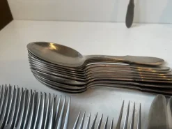 Outlet Pamono Mitra Stainless Cutlery Set for 12 from Georg Jensen, 1960s, Set of 68