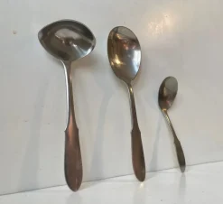 Outlet Pamono Mitra Stainless Cutlery Set for 12 from Georg Jensen, 1960s, Set of 68