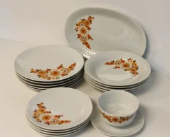 Pamono Mitterteich Porcelain Table and Tea Service, Germany, 1970s, Set of 28> Coffee & Tea Service