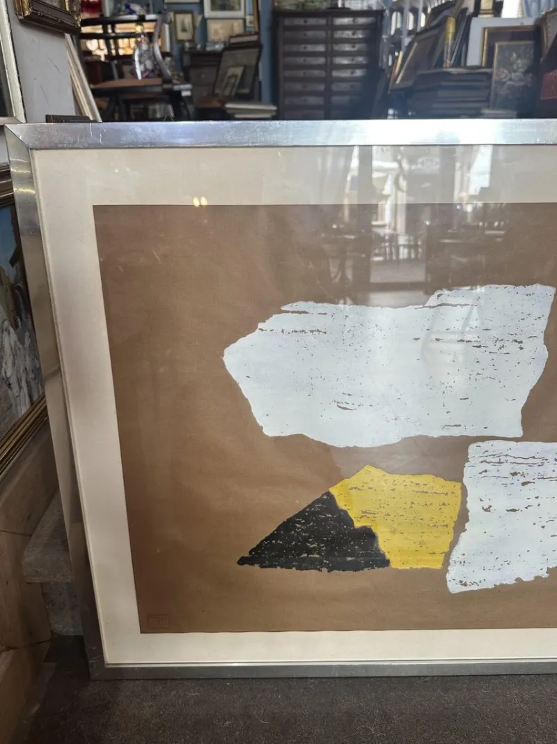 Pamono Mixed Media Drawing, 1970s, Paper> Abstraction