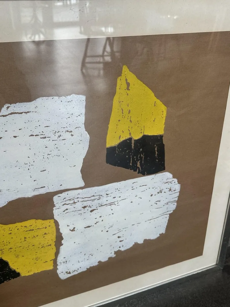 Pamono Mixed Media Drawing, 1970s, Paper> Abstraction