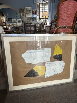 Pamono Mixed Media Drawing, 1970s, Paper><noscript><img width=