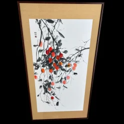 Pamono Miyazawa Shōzan, Traditional Japanese Sumi-E Artwork, 1980s, Ink & Watercolor><noscript><img width=