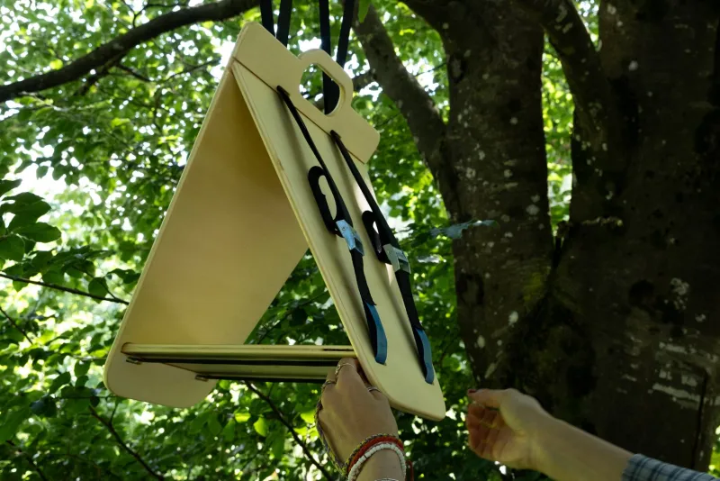 Clearance Pamono Mökki Triangular Bird Feeder by Andrea Pregl