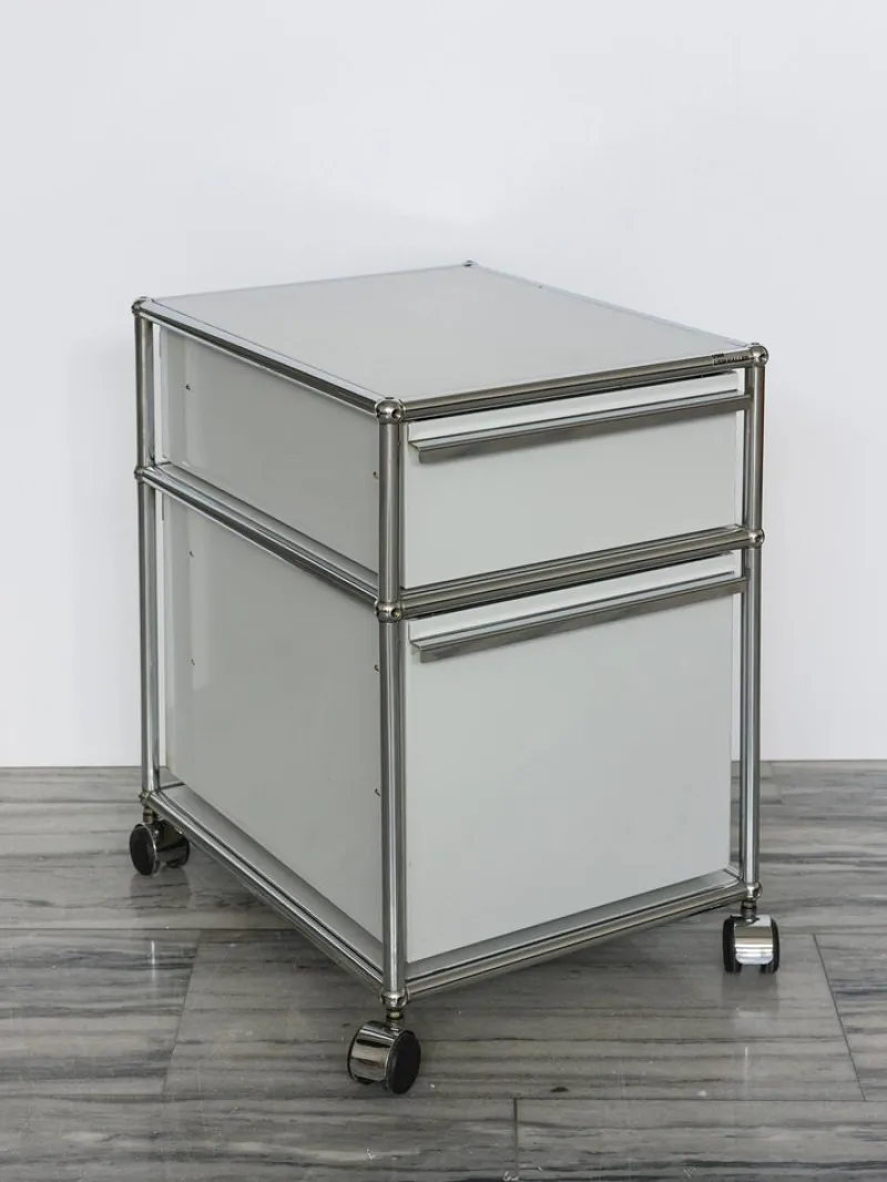 Pamono Mobile Pedestal with Drawers by Fritz Haller & Paul Schärer for USM Haller, 1980> Dressers, Commodes & Chests