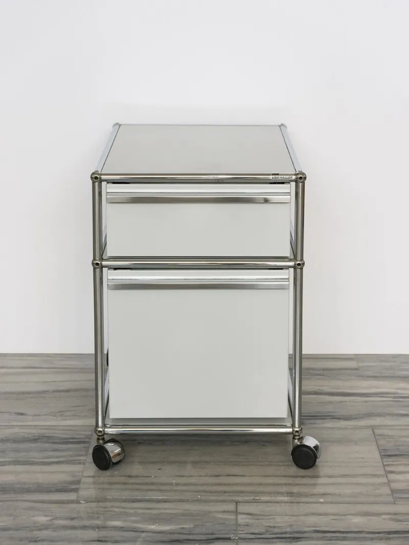 Pamono Mobile Pedestal with Drawers by Fritz Haller & Paul Schärer for USM Haller, 1980> Dressers, Commodes & Chests