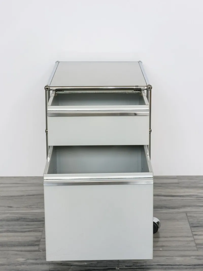 Pamono Mobile Pedestal with Drawers by Fritz Haller & Paul Schärer for USM Haller, 1980> Dressers, Commodes & Chests