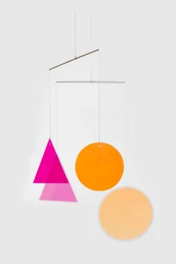 Pamono Mobile with Round and Triangled Dichroic Glass by Camilla Richter> Minimalist