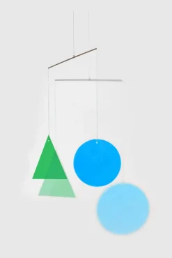 Pamono Mobile with Round and Triangled Dichroic Glass by Camilla Richter><noscript><img width=