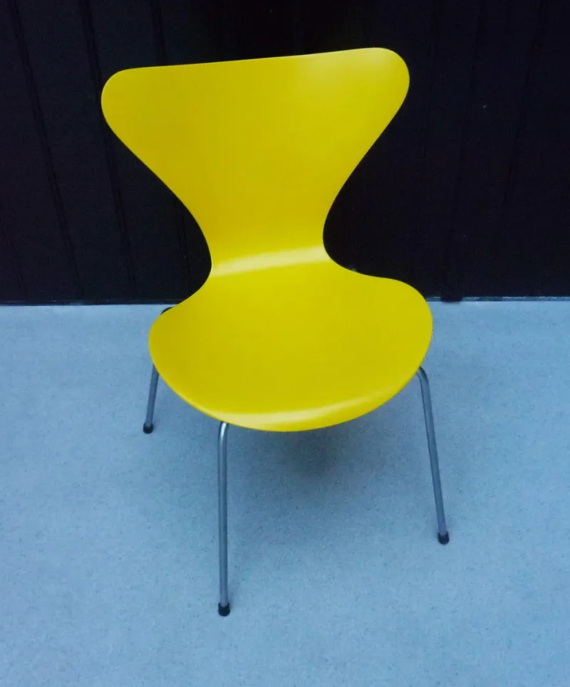 Online Pamono Mod. 3107 Chair in Yellow by Arne Jacobsen for Fritz Hansen, 1960