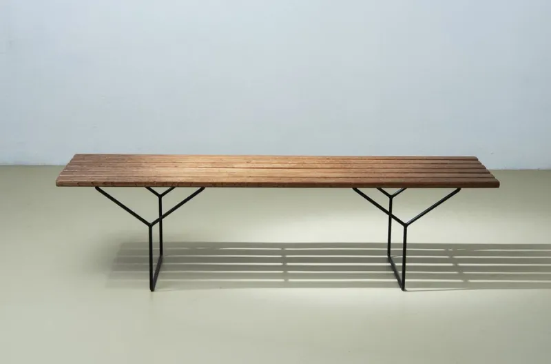 Pamono Model 400 Bench by Harry Bertoia for Knoll Inc. / Knoll International, 1950s> Benches