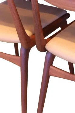 New Pamono Model 370 Boomerang Chair in Teak and Leather by Alfred Christensen for Slagelse Møbelværk, Denmark, 1960s