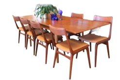 New Pamono Model 370 Boomerang Chair in Teak and Leather by Alfred Christensen for Slagelse Møbelværk, Denmark, 1960s