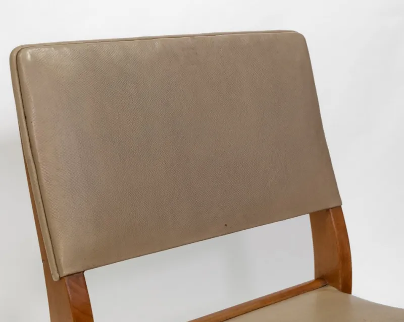 Pamono Model 611 Chair in Birch and Leather by Alvar Aalto, 1950s> Side Chairs & Dining Chairs