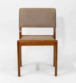 Pamono Model 611 Chair in Birch and Leather by Alvar Aalto, 1950s><noscript><img width=