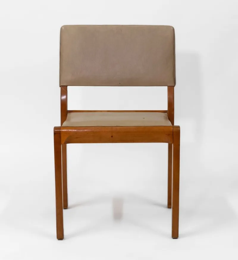 Pamono Model 611 Chair in Birch and Leather by Alvar Aalto, 1950s> Side Chairs & Dining Chairs