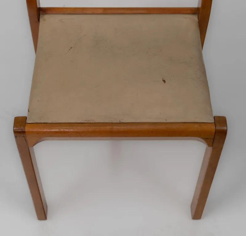 Pamono Model 611 Chair in Birch and Leather by Alvar Aalto, 1950s> Side Chairs & Dining Chairs