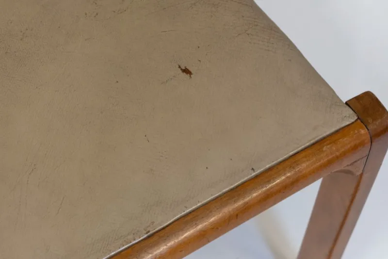 Pamono Model 611 Chair in Birch and Leather by Alvar Aalto, 1950s> Side Chairs & Dining Chairs