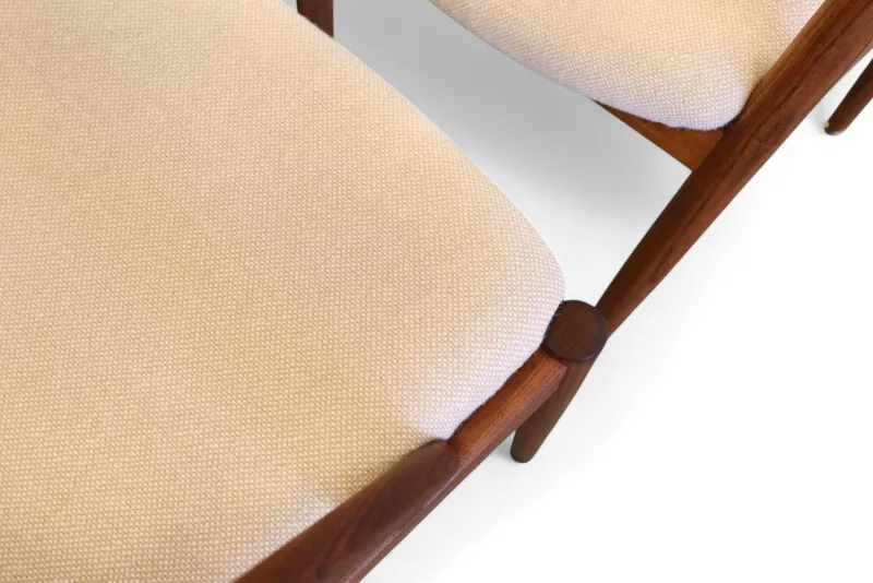 Outlet Pamono Model 31 Chair in Teak and Wool Hallingdal 65 Fabric by Kai Kristiansen for Schou Andersen, 1960s, Set of 4