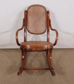 Best Pamono Model 12331 Childrens Rocking Chair in Beech by Michael Thonet for Thonet, 1910s