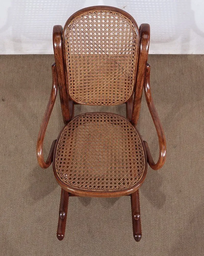 Best Pamono Model 12331 Childrens Rocking Chair in Beech by Michael Thonet for Thonet, 1910s
