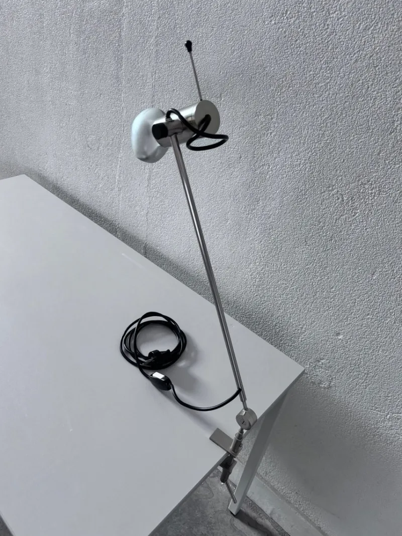 Online Pamono Model 255 Clamp Table Lamp attributed to Tito Agnoli for Oluce, 1950s