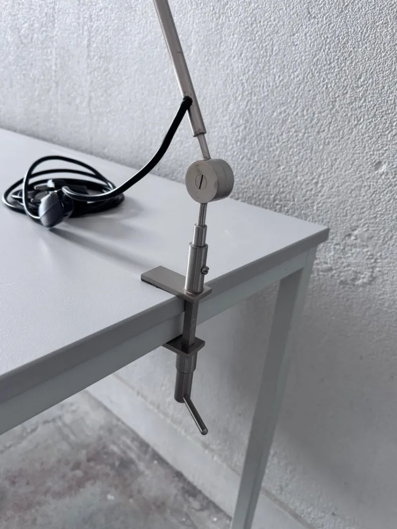 Online Pamono Model 255 Clamp Table Lamp attributed to Tito Agnoli for Oluce, 1950s