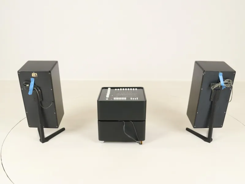 Pamono Model 3300 Cube Stereo with Speakers by Verner Panton for Wega, Germany, 1970s, Set of 3> Electronics