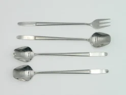 Pamono Model 2070 Cutlery for Six People in Stainless Steel by Helmut Alder for Amboss Austria, 1950s, Set of 28><noscript><img width=