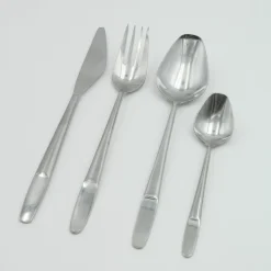 Pamono Model 2070 Cutlery for Six People in Stainless Steel by Helmut Alder for Amboss Austria, 1950s, Set of 28><noscript><img width=