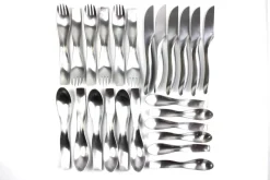 Hot Pamono Model 7000 Danube Cutlery by Janos Megyik for Amboss, 1970s, Set of 24