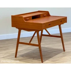 Pamono Model 56 Desk in Teak by Arne Wahl Iversen, 1960s> Desks