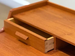 Pamono Model 56 Desk in Teak by Arne Wahl Iversen, 1960s><noscript><img width=